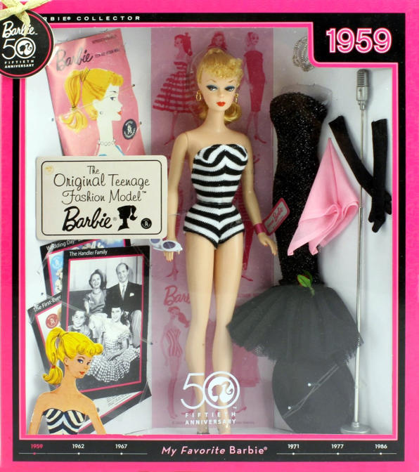 50th anniversary barbie doll 2009