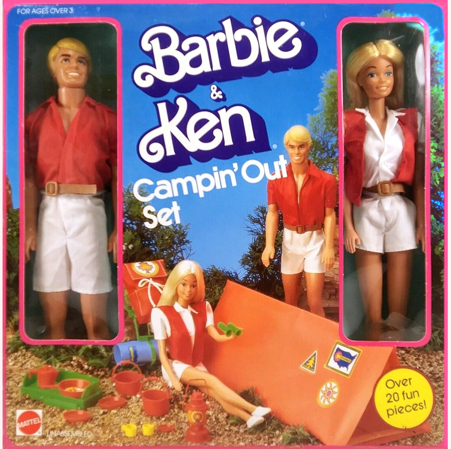 Barbie camp out sales set